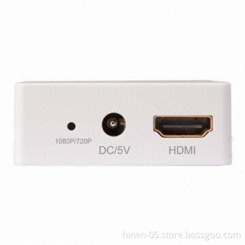 VGA + Stereo to HDMI W/Scaler/Converter (Mini, Supports/HDMI 8bit per channel-24 bit all channel